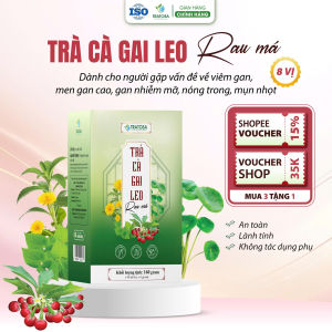Trà cà gai leo rau má TRATOSA 8 vị - 40 túi lọc tốt cho gan bảo vệ sức khỏe từ thiên nhiên