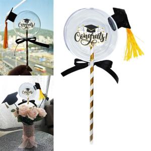 Doctorial Hat Candy Ball Acrylic Container for School Party Gifts and Event Decoration Graduation Caps Ornament