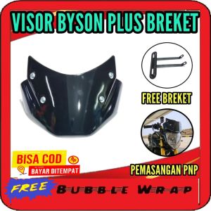 Visor byson plus Breket Windshield / Winsil motor Yamaha Byson / Windshield Byson Karbu