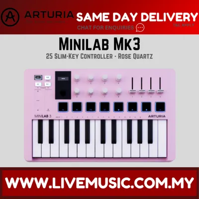 Arturia Minilab 3 25-Key Midi Controller - Alpine White / Black / Deep Black / White / Orange (Minilab MK3 / Minilab3)