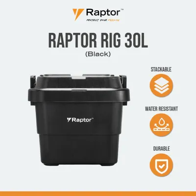 Raptor Rig 30L Stackable Heavy-Duty Storage Trunk Cargo Box