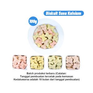Funny U Snack Biskuit Untuk Goat Milk Snack Kalsium Cemilan Anjing Kucing Treat Peliharaan Snack 100g