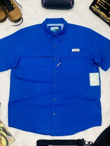 Áo sơmi nam ngắn tay bigsize đi câu cá outdoor MAGELLANchất liệu 100% polyester chống tia UV 30%co giãn Relaxed fit