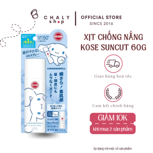 Xịt chống nắng bảo vệ da và tóc Kose Suncut SPF50+ PA++++ 60g Nhật