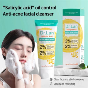 Salicylic Acid Facial Wash Refreshing Exfoliating Cleanser Oil Control Acne Treatment Cleanser Deep