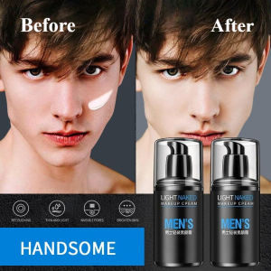 Men Tone-up Lazy Cream Mens Makeup Cream Light Bright Naked Mens Makeup Cream Long-Lasting Skin Corrector