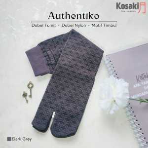 Kaus Kaki Premium Dobel Tumit KOSAKI Authentiko Motif Timbul