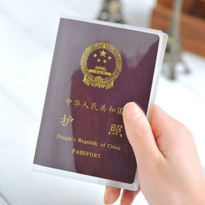 Passport Protective Cover Waterproof Translucent Matte Passport Clip Travel Pass Storage Bag Passport Cover