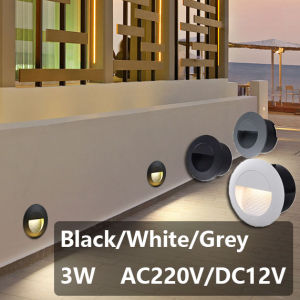 โคมไฟติดผนังอลูมิเนียมแบบทางเดินไฟ LED กลางแจ้งกันน้ำโคมไฟติดผนังโคมไฟบันไดไฟส่องมุมผนัง