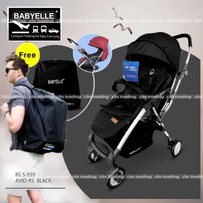 Babyelle Stroller S-939 New Avio RS With BagPack - Baby Elle - Kereta Dorong Bayi + Tas Ransel
