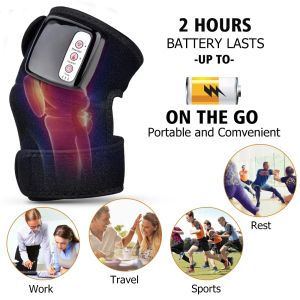 3in1 Heating Knee Shoulder Elbow Massage Electric Relief Muscle Pain Knee Brace for Arthritis Joint Physiotherapy Bone Care