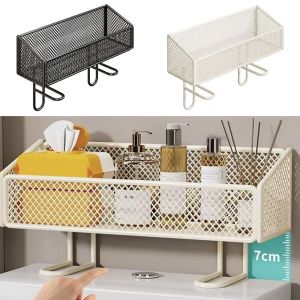 RBRY Multifunctional Toilet Shelf Iron Black White Toilet Organizer  Hole Free Installation Toilet Storage Rack Bathroom Storage