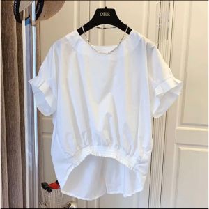 TRENDY KOREA / BLOUSE WANITA OVERSIZE PITA BELAKANG