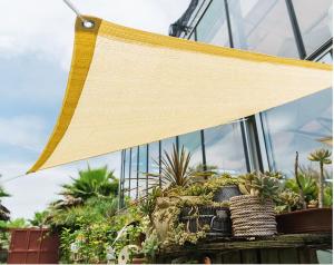 Shatex ผ้าบังแดด85%ผ้าปิดขอบสลิงพร้อมสลิงยึดตาข่ายบังแดดสําหรับปลอกซุ้มไม้เลื้อยสําหรับลานบ้านสวนหลังบ้านสนามหญ้ากิจกรรมกลางแจ้งทราย