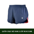 Quần Chạy Bộ Nam 2 Lớp Túi Hậu M14C518R. 