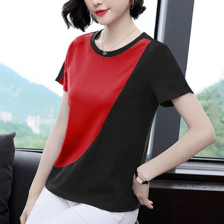 Áo Cánh Áo Thun Nữ Thời Trang Ngắn Tay TRUNG NIÊN, Khâu Bụng Hàng Đầu ...
