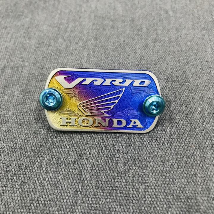 [HCM][BIKER ƠI] TEM DÁN BÌNH DẦU TITAN CHO XE VARIO KẾT HỢP ỐC TITAN ...