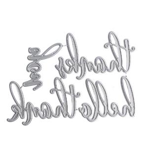 Khuôn dập nổi kim loại cho Album làm album Cảm ơn bạn thư cắt chết thép carbon mẫu cắt theo khuôn