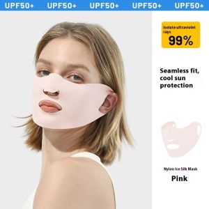 LunaShine เกราะป้องกันยูวีสำหรับผู้หญิงหน้ากากป้องกันแสงแดด Seluruh Wajah สำหรับกีฬากลางแจ้งระบายอากาศได้