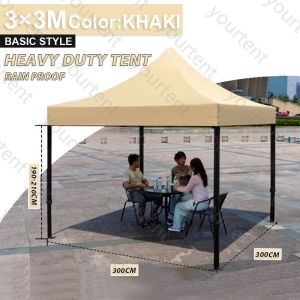 3x3/3x4.5 Meter Retractable Tent Heavy Duty Outdoor Tent Waterproof with Stand Garage Car Tent