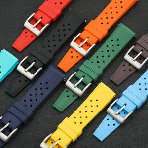 Premium Grade Tropical FKM Rubber Watch Strap 20mm 22mm For Seiko For Oris For Omega Fast Release Diving Waterproof Rubber Strap2026