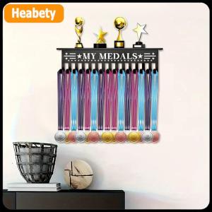 【2-3 days delivery】 Heavy-Duty Metal Awards Trophy Display Stand Medal Hooks Wall Mount Organizer Medal Storage Holder Display Home Office Decor