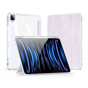 Dux Ducis Unid Series Case for iPad Pro 13 (2024)/Pro 11 2024 /Air 13 2024 With Apple Pencil Holder & Auto Sleep Wake