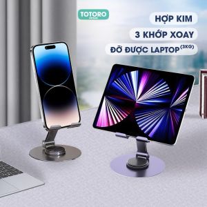 giá đỡ điện thoại máy tính bảng xoay 360 độ cấu tạo thép không gỉ siêu bền