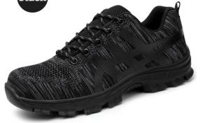 QINHUIZE Hot Indestructible Safety Shoes Mens Steel Toe Covers Working Shoes Breathable Summer Tooling Boots Protect Footwear