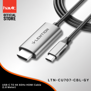 LENTION CU707 USB-C TO 4K 60Hz HDMI Cable (1.8 Meter)