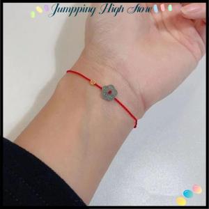 【Jumpping】 Fashion Creative Lucky Rich Flower Hand Rope Ring For Women Men Adjustable Handmade Braid Bracelets Jewelry Couple Gifts