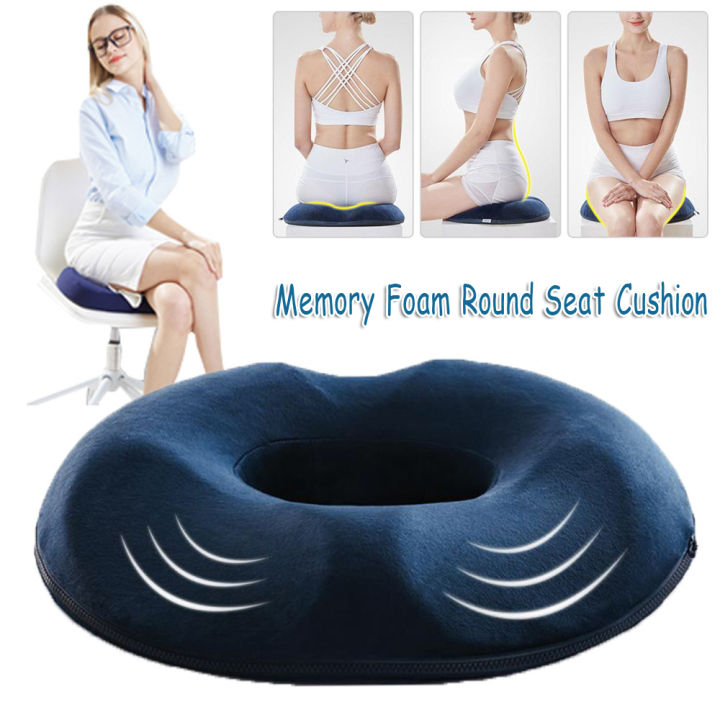 Memory Foam Donut Seat Cushion Pillow Office Hemorrhoid Cushion Helps Ease Tailbone Pain Bed Sores Hemorrhoids Pregnancy Coccyx Sciatica Post Natal and Surgery Lazada