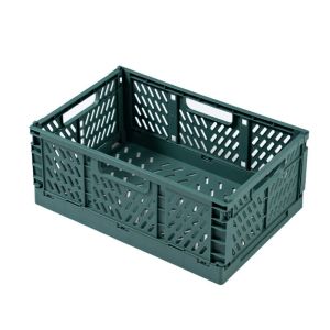 WENTIVV Collapsible Foldable Storage Crate Stackable INS Storage Baskets Space-saving Colorful Pastel Crates Bedroom Decor