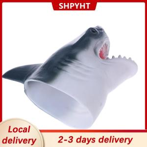 [COD] SHPYHT Local delivery Ship within 24 hours Shark Arm Glove Hand Puppet Toy Soft Rubber Shark Glove Interactive Toy
