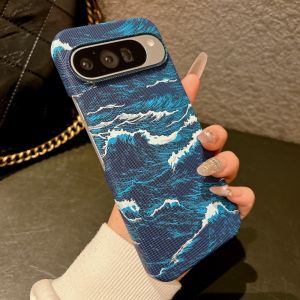 For Google Pixel 10 9 XL ProXL 9A 7 8 Pro Carbon Fiber Sea Wave Texture Magnetic For Magsafe Charge Ultra Thin Pixel10A Cover