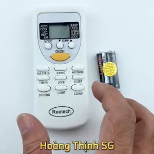 Điều khiển điều hòa Reetech Mã 02 ZH-JT-03 Remote máy lạnh Reetech - Tặng kèm pin - Trang Nguyễn Computer
