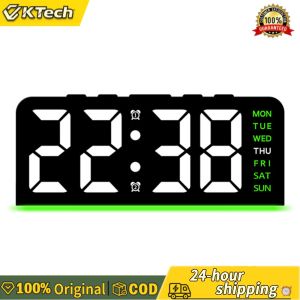 【Free Shipping】 LED Digital Alarm Clock Large Display for Bedroom and Office Decor Modern Nightstand Clock with Bright Numbers