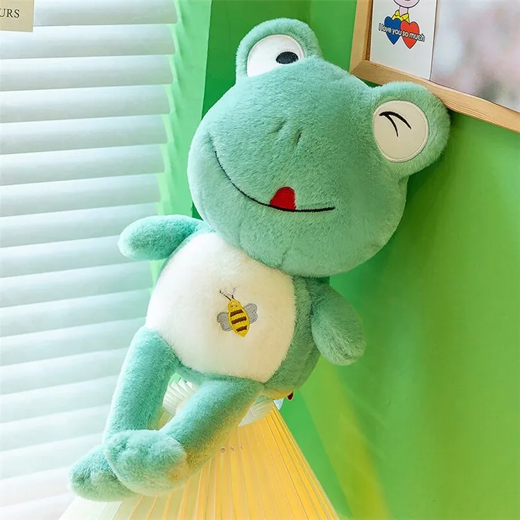 Frog Plush Toy with Long Legs Friends Birthday Present Sleeping