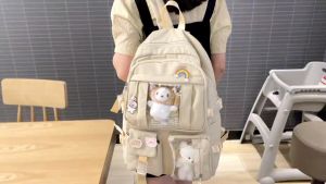 Schoolbag female Korean version Yuansu high school student junior high school Japanese cute girl backpack ve