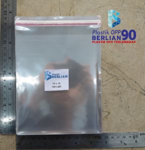 14 x 16 cm Plastik Opp 18 micron ( Tipis ) isi 100 lembar untuk Pengemasan Makanan Aksesoris dan Barang Kecil