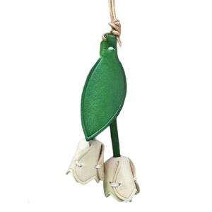 Mạnh mẽ da chất lượng Hoa Keyring da sang trọng Mặt dây chuyền hoa đồ trang trí treo lên Keychain quyến rũ cho túi xách và các phím