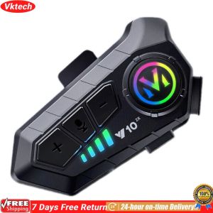 【Ready】【Vktech】 Motorcycle Helmet Speaker Smart Noise Reduction Helmet Headphone for Riders and Outdoor Adventures