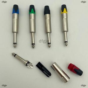 [COD] dfgje 6.35 Mm Audio Plug Mute Plug Connector Jack Mono Assembly Microphone Conector With Mute Function