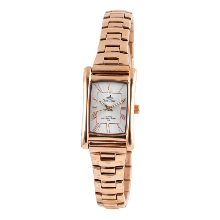 UniSilver TIME Wome's Rose Gold / Silver Analog Stainless steel watch ...