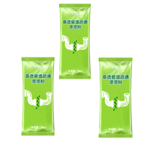 【Toilet Unclogging Miracle】High-speed Drain Cleaner With Active Oxygen Bubble Powder Bag Powerfully Dissolves Grease Grime Kitchen Drains