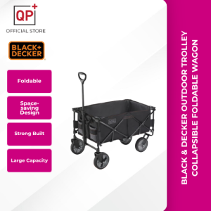 BLACK & DECKER OUTDOOR TROLLEY COLLAPSIBLE FOLDABLE WAGON l TROLI LUAR BOLEH LIPAT | 可折叠户外手推车