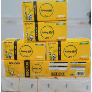 Combo 5 gói 10 gói giấy ăn cao cấp 500 tờ 4 lớp Hoàng Hải Bolides (tặng kèm 1 gói nhỏ)