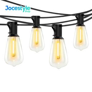 LED Solar String Lights G40 Globe Bulbs Waterproof for Cars and Outdoor Spaces Shatterproof Design