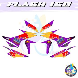 Rusi Flash 150 Bullred Racing Concept Decals
