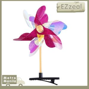 10pcs 6-Leaf Color Windmill Hair Clip Korean Version Headdress